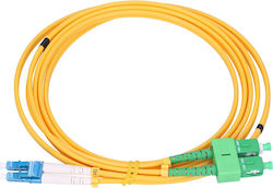 Extralink EX.3876 Optische Faser LC/UPC-SC/APC 1m Gelbe Extralink EX.3876 Optische Faser LC/UPC-SC/APC 1m Gelbe