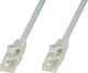 Techly U/UTP Cat.5e (Gigabit) Καλώδιο Δικτύου Ethernet 0.5m Γκρι