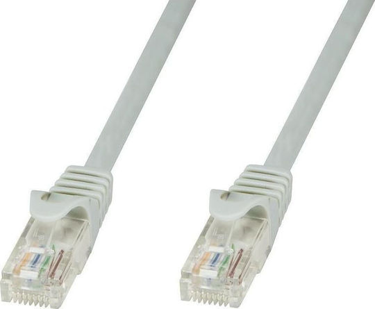 Techly U/UTP Cat.5e (Gigabit) Καλώδιο Δικτύου Ethernet 0.5m Γκρι