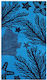 Fms Πετσέτα Θαλάσσης Jaquard Κοράλια 160x86εκ Μπλε