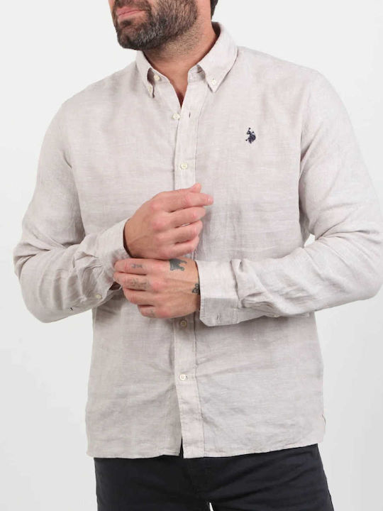 Herren Leinenhemd U.S. Polo Assn 67785-50816 Di...
