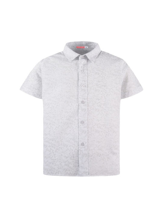 Energiers Short Sleeve Printed Shirt White 12-223103-4