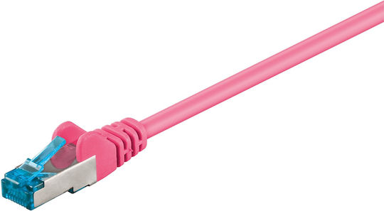 Goobay S/FTP Cat.6a (Gigabit) Καλώδιο Δικτύου Ethernet 5m Ροζ