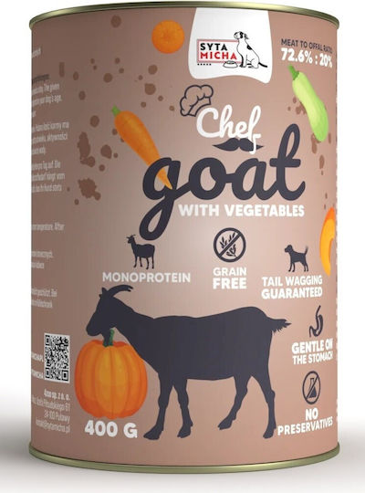 Syta Micha Wet Food Dogs in Cans with Vegetables Grain-Free & Gluten-Free 400gr