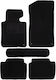Set of Front and Rear Mats 5pcs for BMW E46 Black