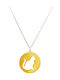 Dio Jewellery Lab Παιδικό Κολιέ από Ασήμι με Αλυσίδα PET45