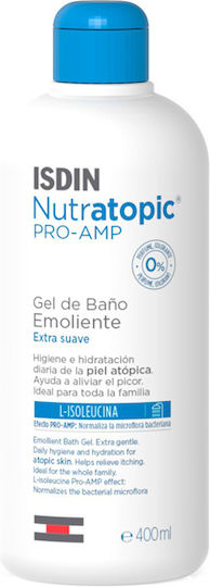 Isdin Nutratopic Pro-amp Емолиентен Душ Гел За Атопична Кожа Мек Душ Гел За Атопична Кожа 400мл