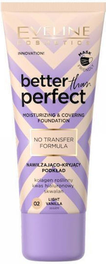 Eveline Cosmetics Better Than Perfect Moisturizing Covering Foundation 02 Light Vanilla 30ml