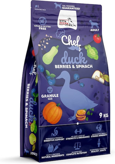 Syta Micha 9kg Dry Food Grain-Free & Gluten-Free for Adult Dogs with Duck