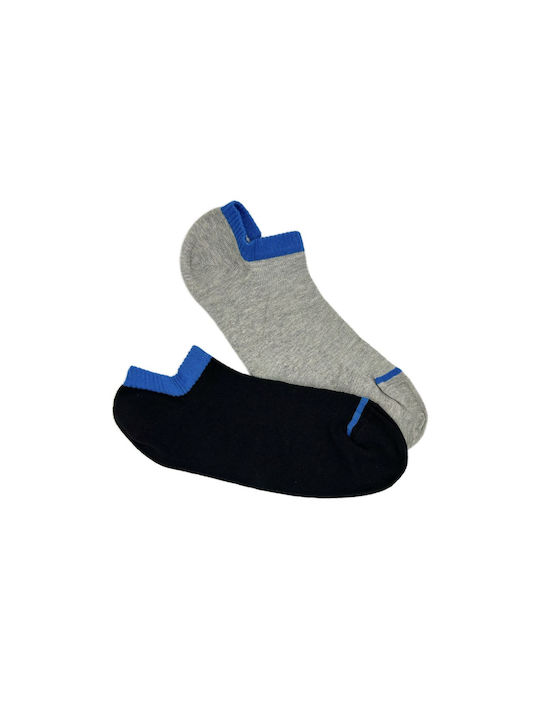 Fms Men's Sneaker Socks Pique Box 2 Pairs Blue