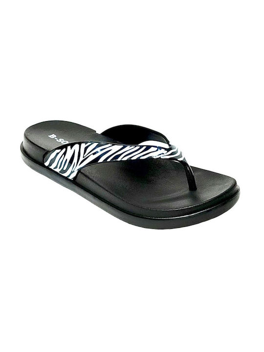 B-Soft Women's Flip Flops Black