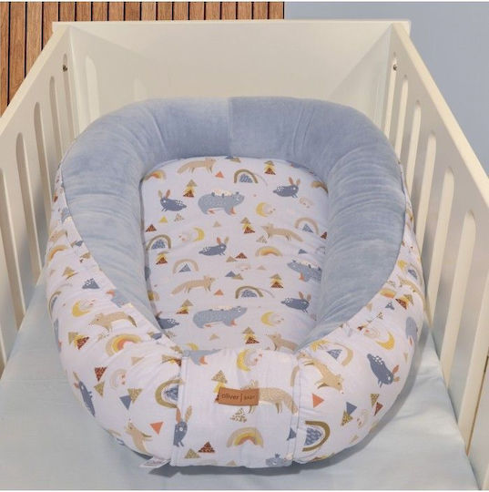 Baby Oliver Baby Nest Blue 75x110cm