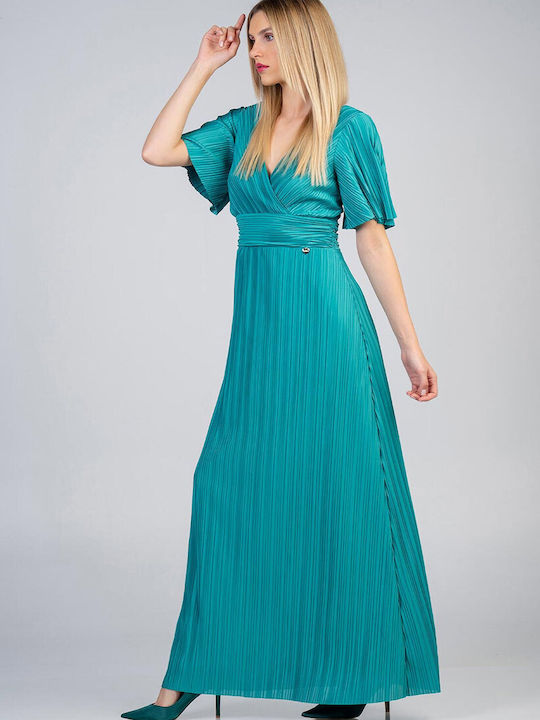 Bellino Maxi Kleid Wickel Grün