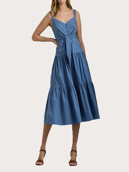 Ralph Lauren Φόρεμα με Βολάν Pale Azure