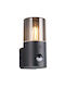 Trio Lighting Модерен Осветително тяло За стена с фасунга E27 Черен 8x8см.
