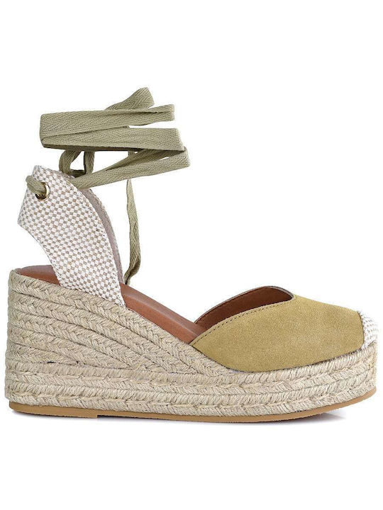 Envie Shoes Platforme dama în stil espadrile Tabac maro