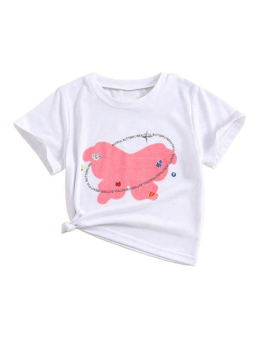 Babykids Kids Blouse Short Sleeve White