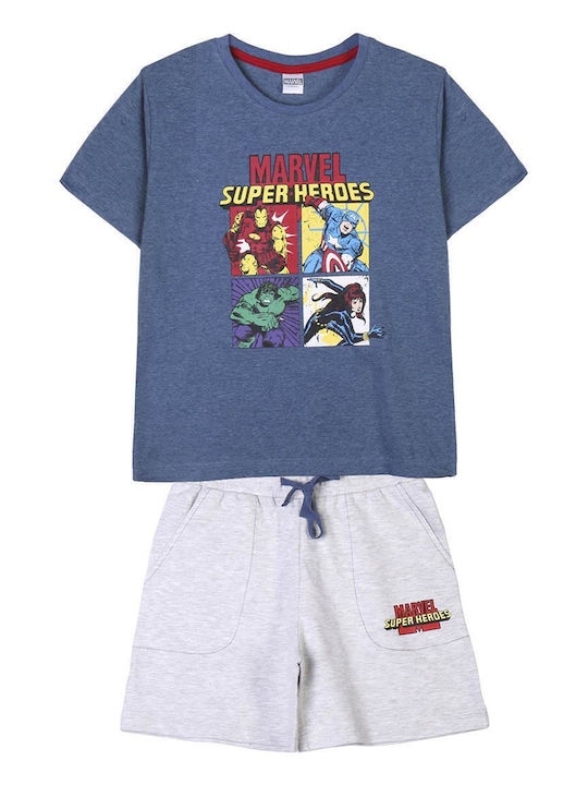 Kinderbekleidungsset mit Shorts Sommer Mehrfarbig Marvel 2Stücke