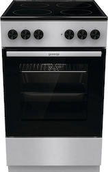 Gorenje Ελεύθερη με Κεραμικές Εστίες Inox GEC5A61SG
