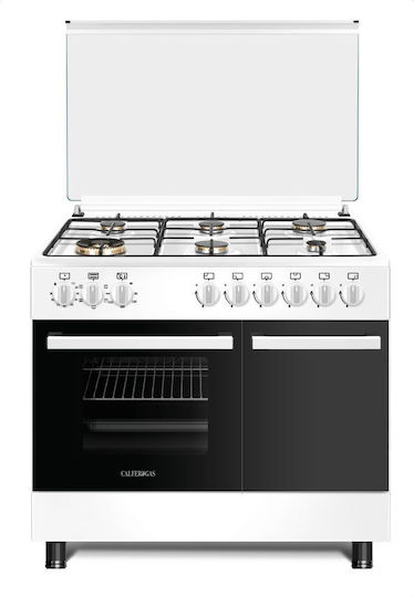 Calfer Gas Готварска печка 64лт Ш90см. White
