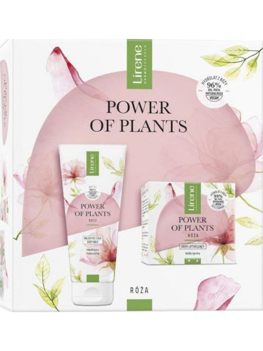 Lirene Power Plants Rose Set Lifting Cream 50ml + Moisturizing Body Lotion 200ml