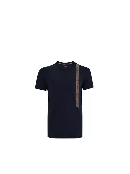 Emporio Armani Ανδρικό T-shirt Κοντομάνικο Μπλε