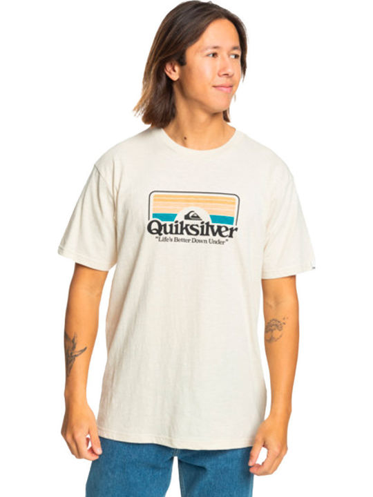 Quiksilver Step Inside T-shirt Μπεζ