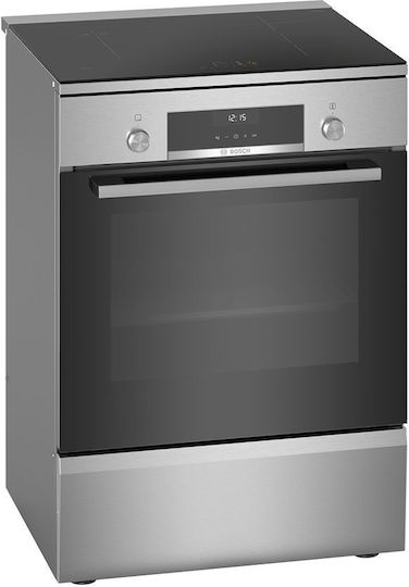 Bosch Herd 66Es mit Induktionskochfeldern B60cm. Inox