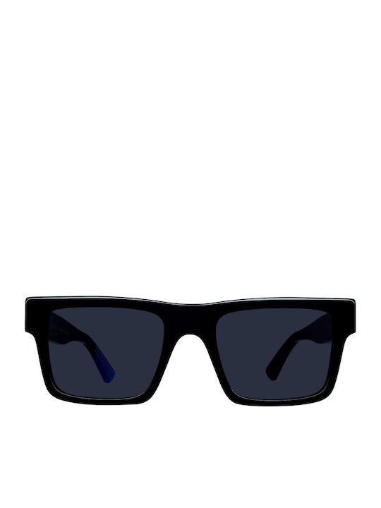 Urban Owl Duncan Unisex Sunglasses with Black Plastic Frame and Black Lens