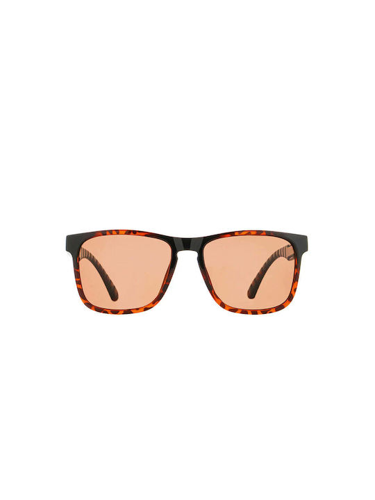Red Bull Spect Eyewear Sunglasses with Brown Tartaruga Plastic Frame and Brown Lens EDGE-004