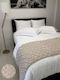 Bed Runner Hotel Single L160xW60cm. Beige