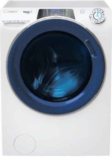 Candy Washing Machine 12kg with Steam Technology 1400 Rounds Snap & Wash RP 4126BWMUC-S