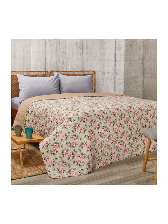 Whitegg Κουβερλί Υπέρδιπλο Microfiber Μπεζ 240x260cm