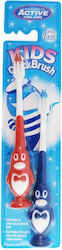 Active Penguin Kids Toothbrush for 3+ years 2pcs