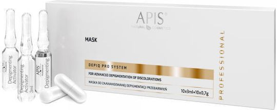 Apis Depiq Pro System Mask Advanced Depigmentation Discolorations 10x3ml + 10x0.7g