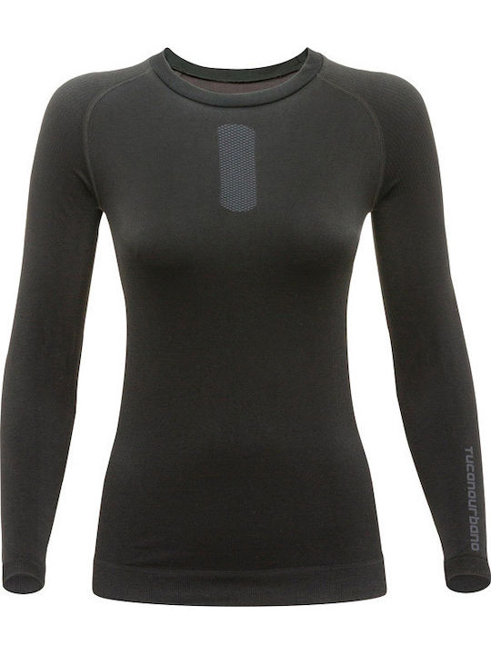 Tucano Urbano Damen Thermo Langarmshirt Schwarz