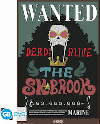 One Piece Brook издирван плакат автентичен плакат 92x61см