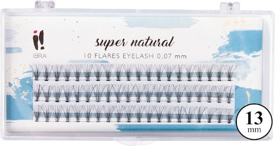 Ibra Tufts False Eyelashes Super Natural 0.07 C-13mm