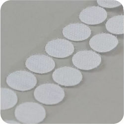 Στρογγυλο Velcro 16mm Λευκο On&off 8τεμ