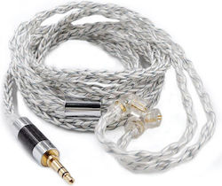 Silver Blue Cable Kz Replacement Cable for Kz Earphones