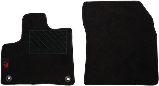 Autopataki Front Mats 2pcs for Toyota Proace Honda City Black