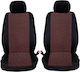 Front Car Seat Covers Leatherette Black