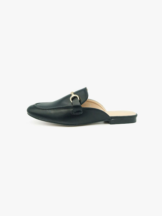 Joya Mules mit Absatz in Schwarz Farbe