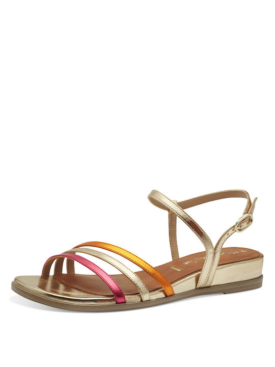 Tamaris Synthetic Leather Women's Sandals Gold