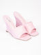 Wedge Heel Mules Pink