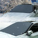 Waterproof Sunscreen Windshield External A' Quality 210x120cm 3-6 Magnets Black