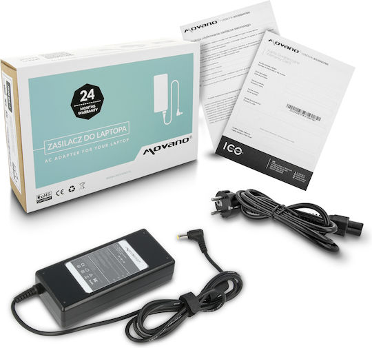 Movano Laptop Charger 90W 19V 4.74A for Acer