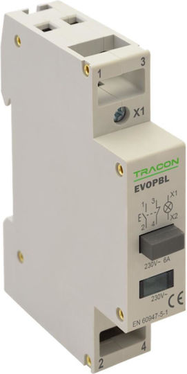 Tracon Electric Релсов превключвател с пренос 230V