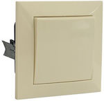 Adeleq Wall Switch with Frame Beige