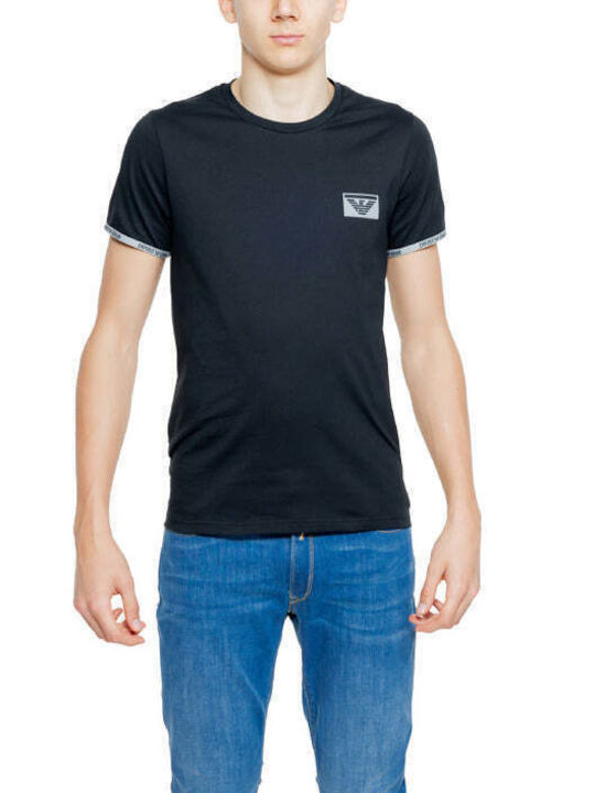 Emporio Armani Ανδρικό T-shirt Κοντομάνικο Μαύρο